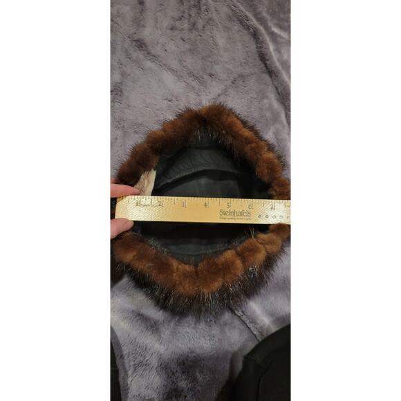 Vintage Adele Claire New York Brown Fur Hat 1960s Real Fur Retro